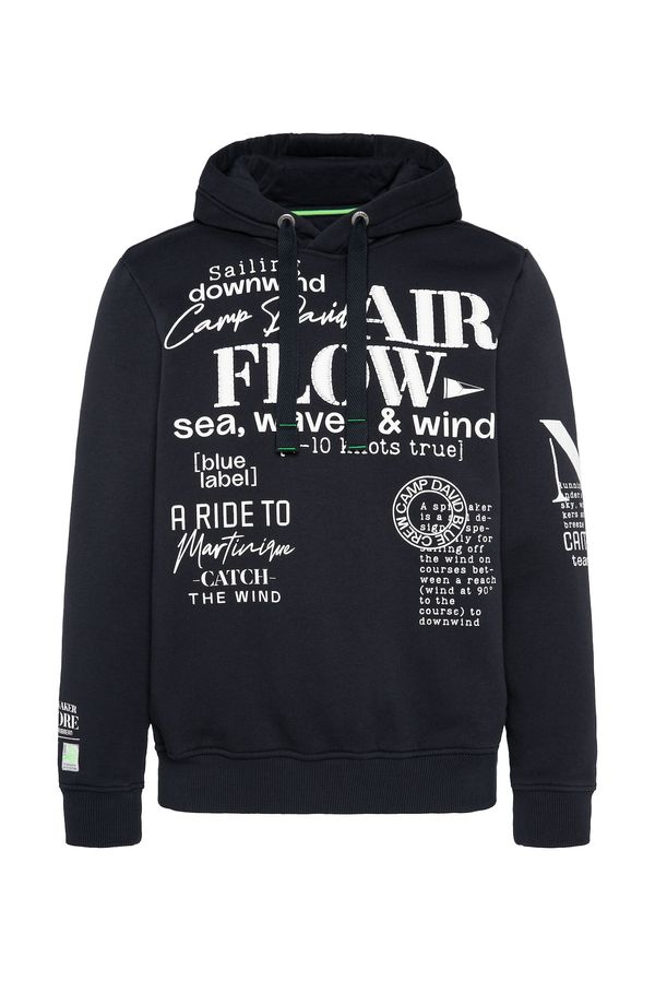 CAMP DAVID CAMP DAVID Majica  nočno modra / off-bela