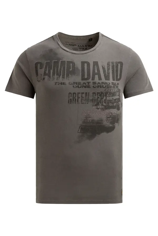 CAMP DAVID CAMP DAVID Majica  pikčasto rjava / barva blata