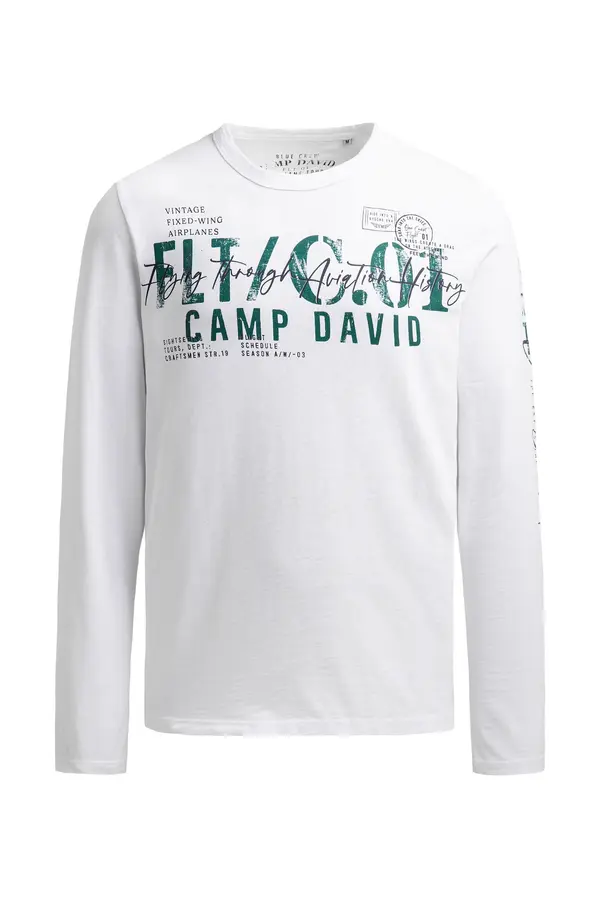 CAMP DAVID CAMP DAVID Majica  zelena / bela