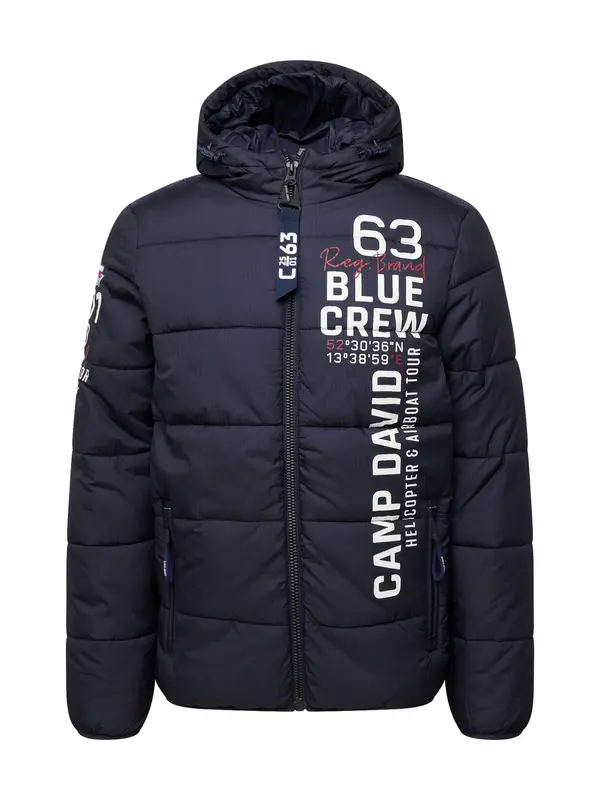 CAMP DAVID CAMP DAVID Prehodna jakna  marine / temno rdeča / bela