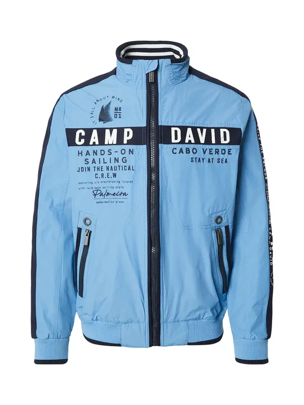 CAMP DAVID CAMP DAVID Prehodna jakna  mornarska / svetlo modra / bela
