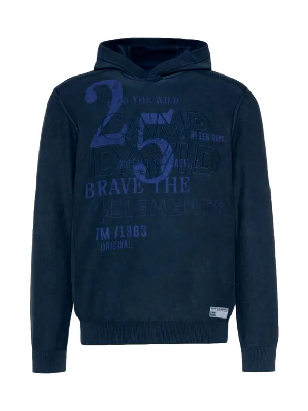CAMP DAVID CAMP DAVID Pulover 'Brave The Element II'  temno modra