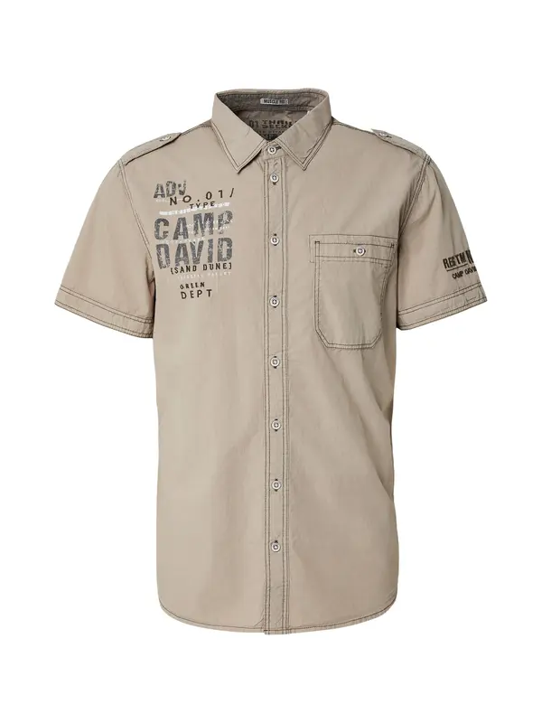CAMP DAVID CAMP DAVID Srajca  temno rjava / temno siva / temno siva / bela