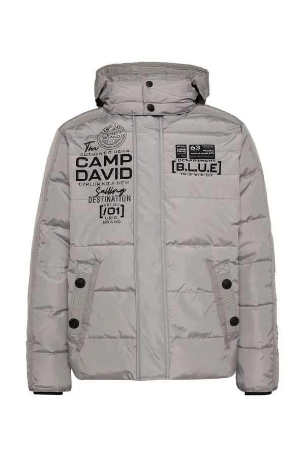 CAMP DAVID CAMP DAVID Zimska jakna  siva / črna