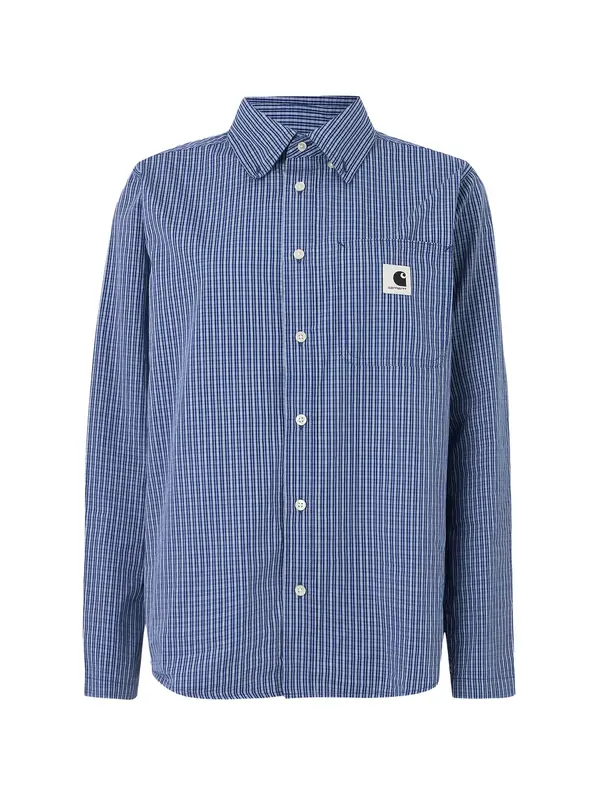 Carhartt WIP Carhartt WIP Bluza 'Groff'  kraljevo modra / svetlo modra / črna / bela