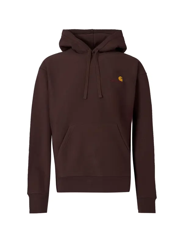 Carhartt WIP Carhartt WIP Majica 'American Script'  čokolada / rumena / temno rdeča