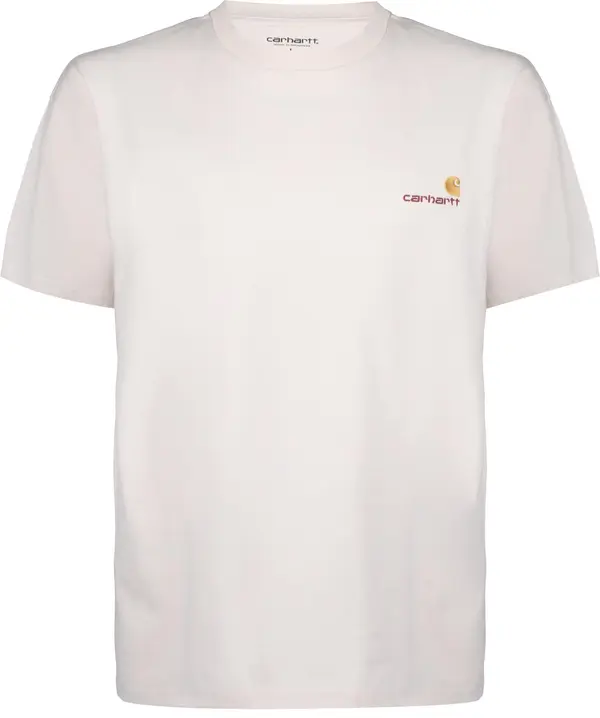 Carhartt WIP Carhartt WIP Majica 'American Script'  pesek / naravno bela