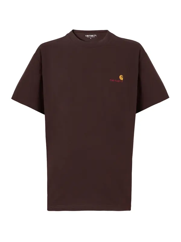 Carhartt WIP Carhartt WIP Majica 'American Script'  temno rjava