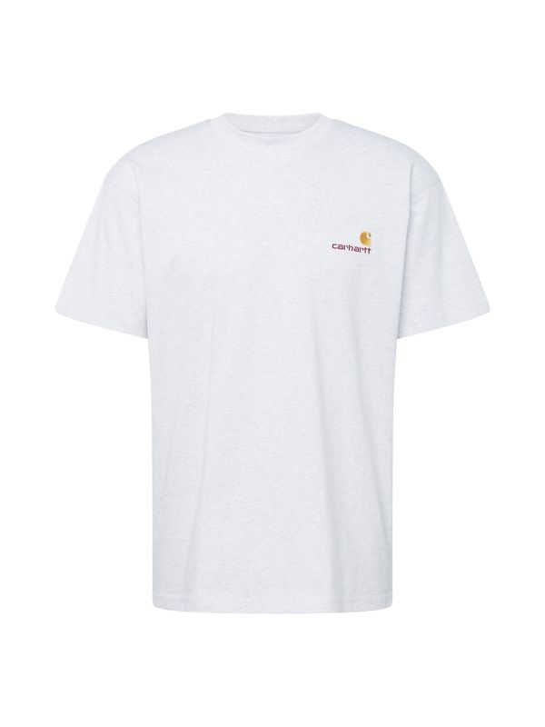 Carhartt WIP Carhartt WIP Majica 'American Script'  zlata / svetlo siva / vinsko rdeča