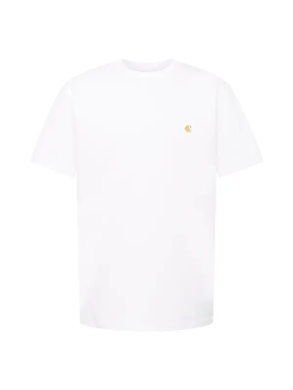 Carhartt WIP Carhartt WIP Majica 'Chase'  zlato-rumena / bela