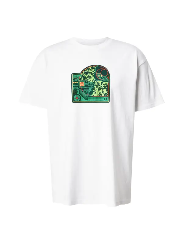 Carhartt WIP Carhartt WIP Majica 'Chip'  jelka / svetlo zelena / rdeča / bela