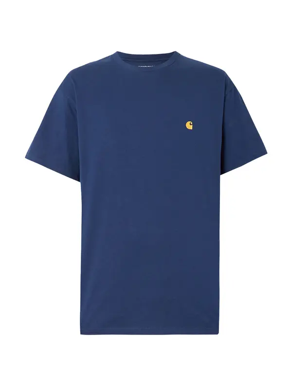 Carhartt WIP Carhartt WIP Majica 'Сhase'  temno modra / pastelno rumena