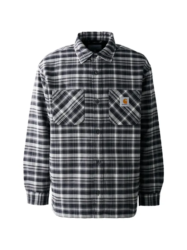 Carhartt WIP Carhartt WIP Srajca 'Cronyn'  svetlo siva / temno siva / pastelno zelena / bela