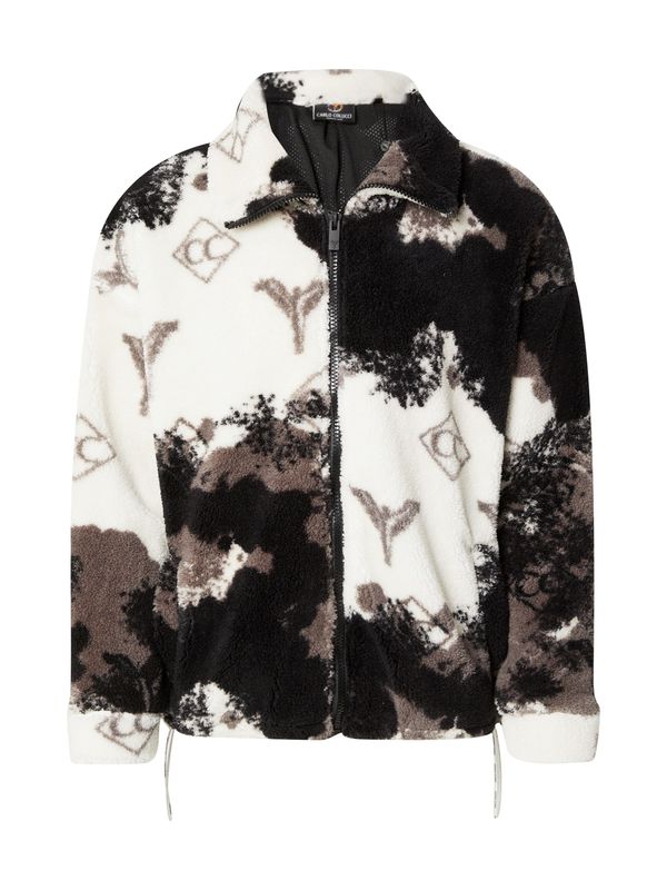 Carlo Colucci Carlo Colucci Prehodna jakna  čokolada / črna / bela