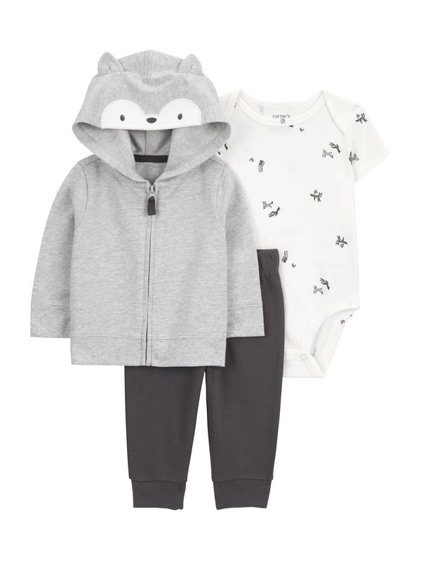 Carter's Carter's Komplet  antracit / pegasto siva / bela
