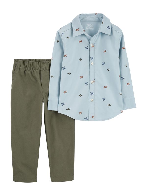 Carter's Carter's Komplet  pastelno modra / oliva / temno zelena / oranžna