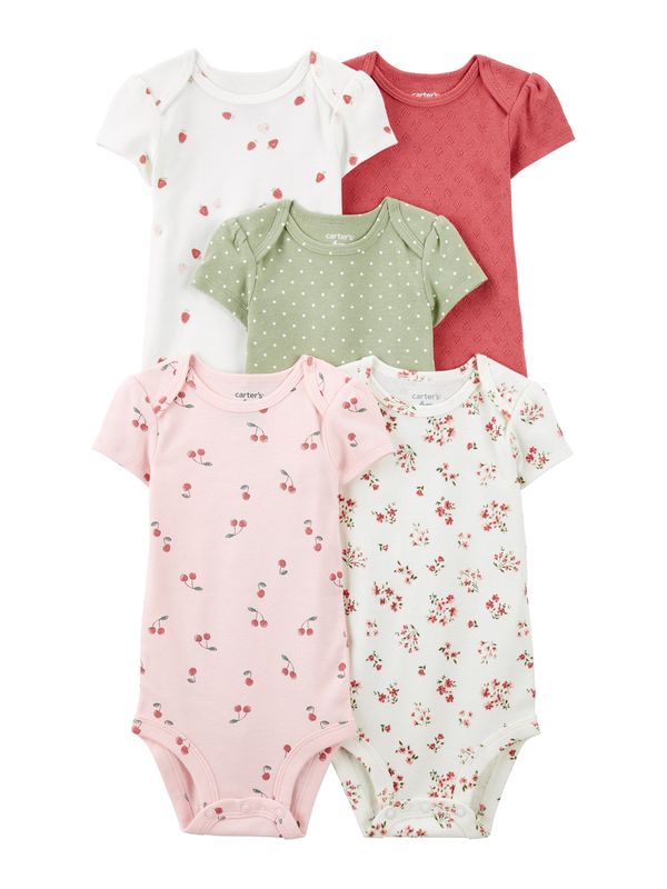 Carter's Carter's Pajac/bodi  petrol / pastelno zelena / roza / brusnica / bela