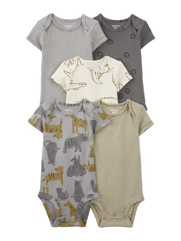 Carter's Carter's Pajac/bodi  siva / temno siva / oliva / naravno bela