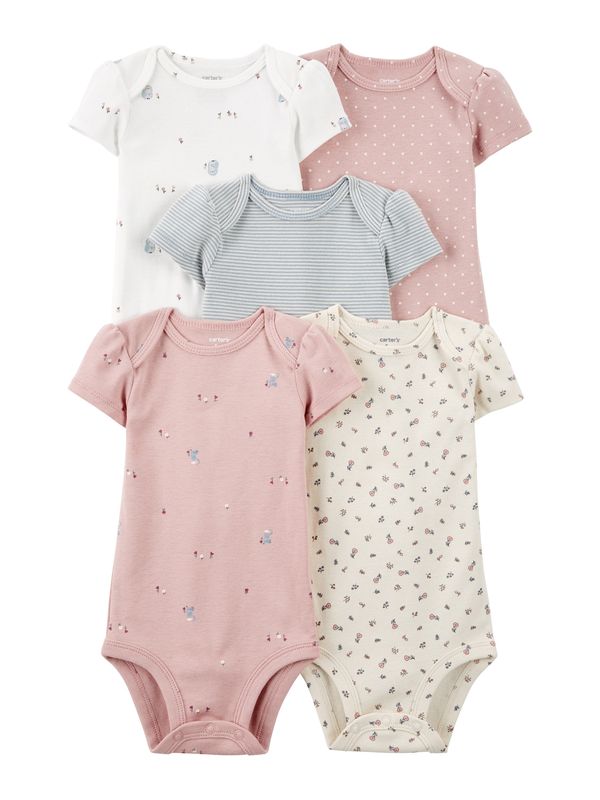 Carter's Carter's Pajac/bodi  slonovina / svetlo modra / roza / bela