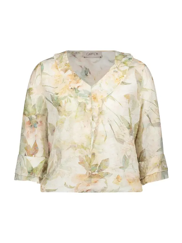 Cartoon Cartoon Bluza  kremna / kaki / pastelno oranžna