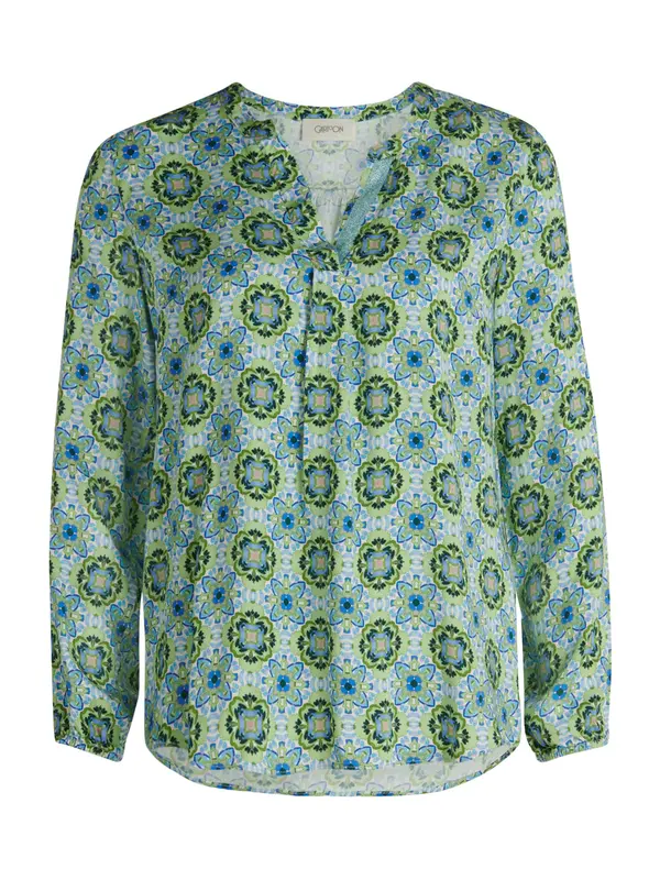 Cartoon Cartoon Bluza  svetlo modra / svetlo zelena / bela