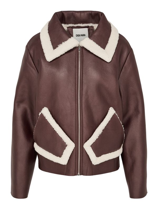 Casa Mara Casa Mara Zimska jakna 'Kavaj'  rjava / bela