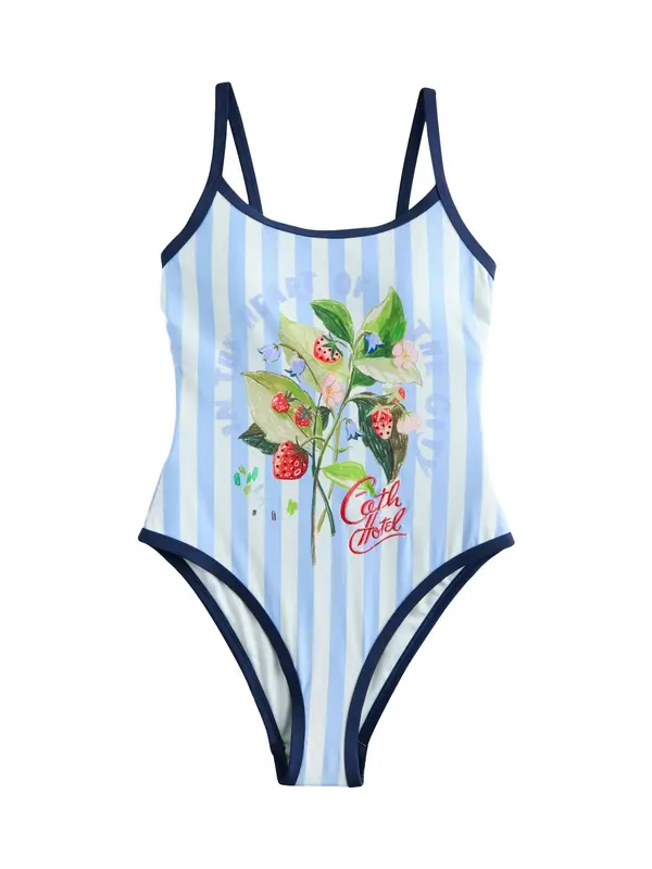 Cath Kidston Cath Kidston Enodelne kopalke  mornarska / svetlo modra / zelena / bela