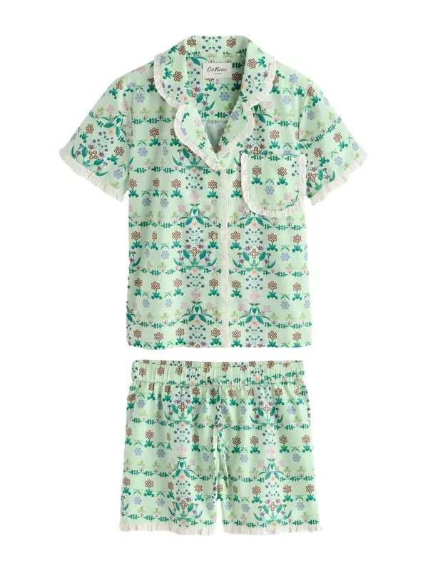 Cath Kidston Cath Kidston Kratke hlače za spanje  meta / jelka / orhideja / bela