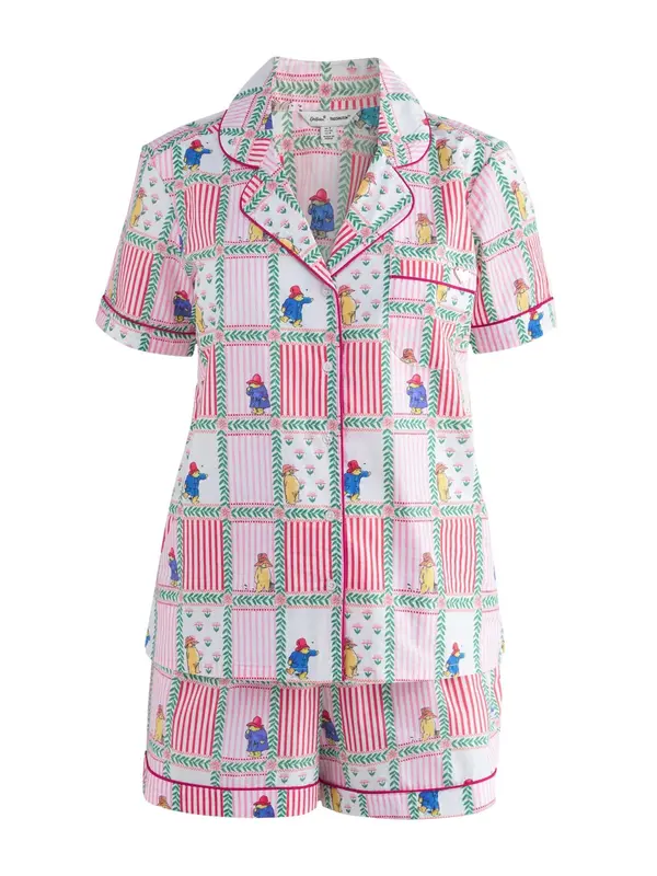 Cath Kidston Cath Kidston Kratke hlače za spanje 'Paddington'  mornarska / zelena / roza / bela
