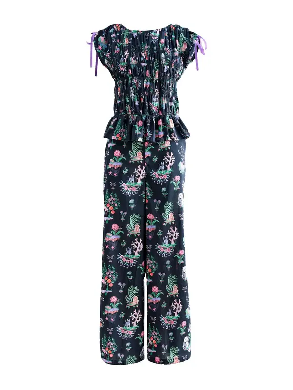 Cath Kidston Cath Kidston Majica  svetlo modra / zelena / roza / črna