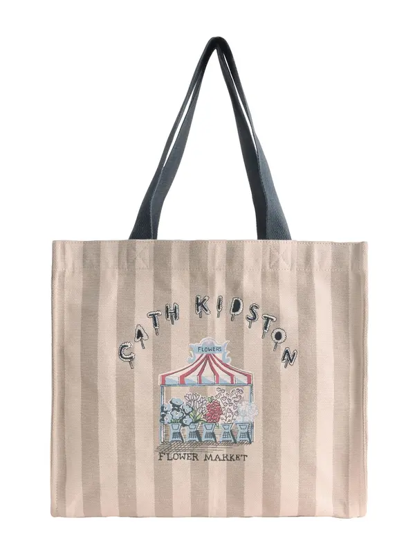 Cath Kidston Cath Kidston Nakupovalna torba  ecru / temno modra / siva / bela