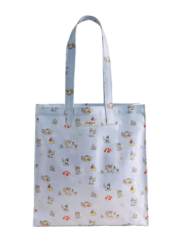 Cath Kidston Cath Kidston Nakupovalna torba  kremna / golobje modra / rumena / rdeča