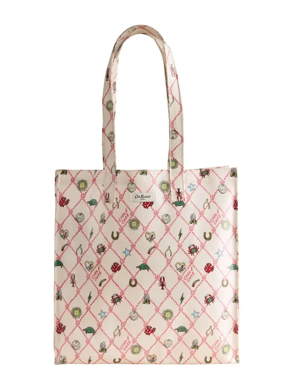 Cath Kidston Cath Kidston Nakupovalna torba  pastelno rumena / pastelno zelena / pastelno roza / rdeča