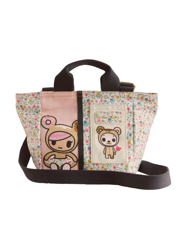 Cath Kidston Cath Kidston Nakupovalna torba 'Tokidoki'  ecru / zelena / roza / črna