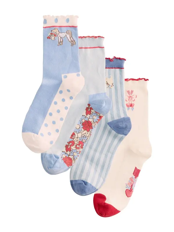 Cath Kidston Cath Kidston Nogavice  modra / rdeča