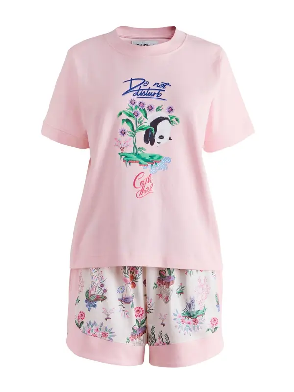 Cath Kidston Cath Kidston Pižama  zelena / roza / črna / bela