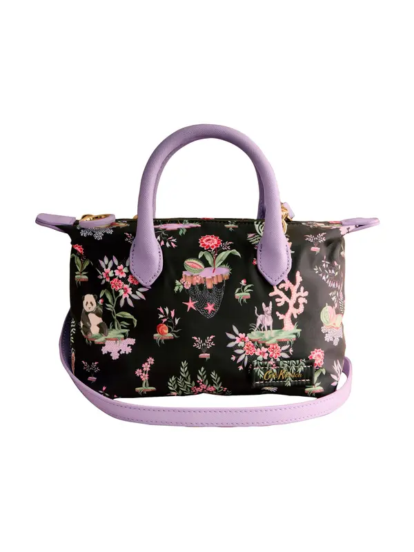 Cath Kidston Cath Kidston Ročna torbica  zelena / sivka / rdeča / črna