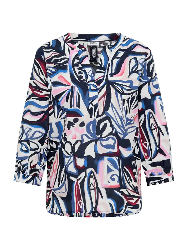 CECIL CECIL Bluza  modra / roza / črna / bela