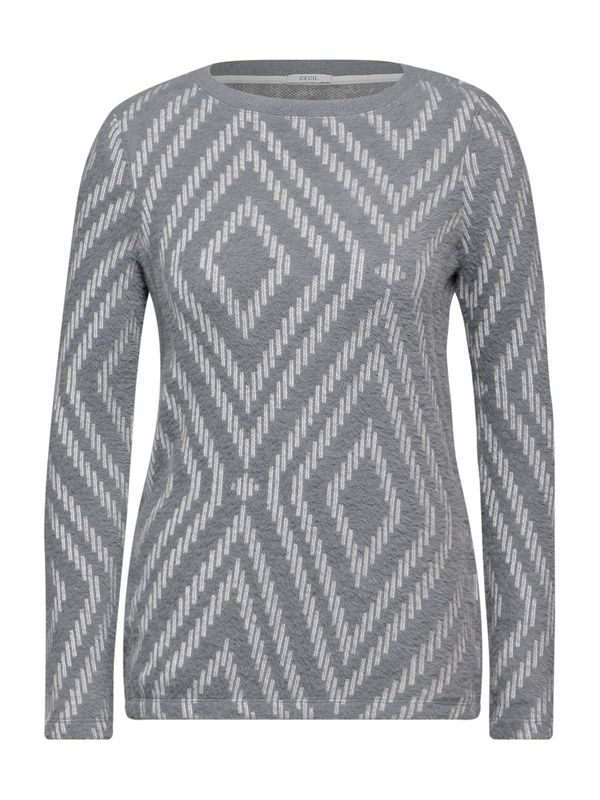 CECIL CECIL Majica  siva / svetlo siva