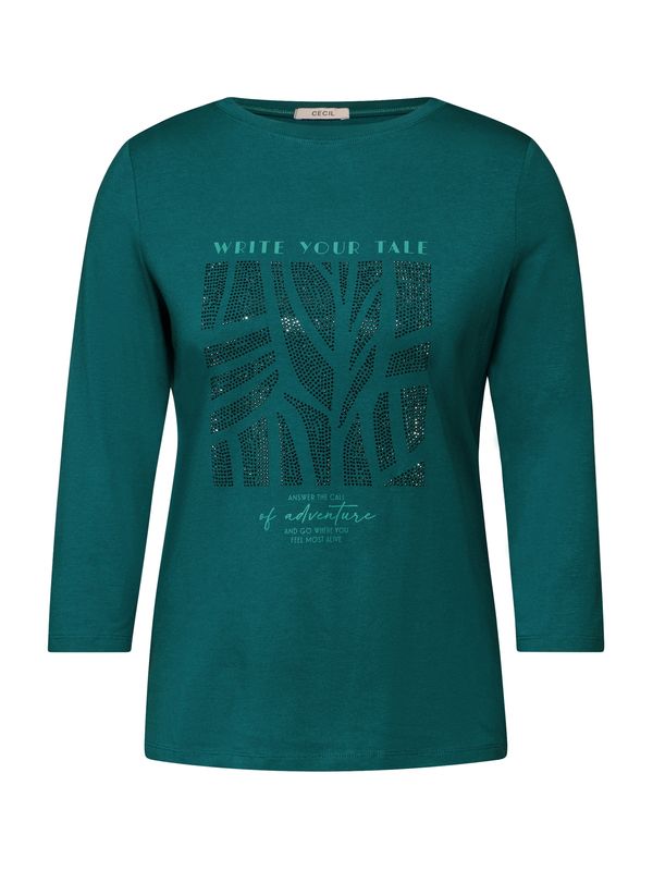 CECIL CECIL Majica  smaragd / temno zelena