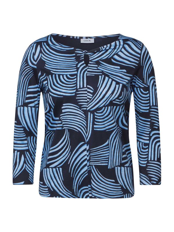 CECIL CECIL Majica  svetlo modra / temno modra