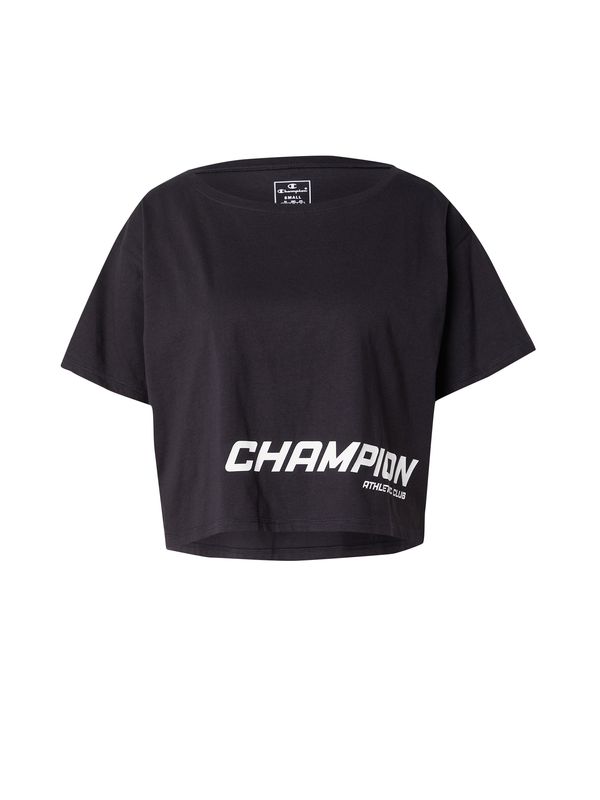 Champion Authentic Athletic Apparel Champion Authentic Athletic Apparel Funkcionalna majica  črna / bela