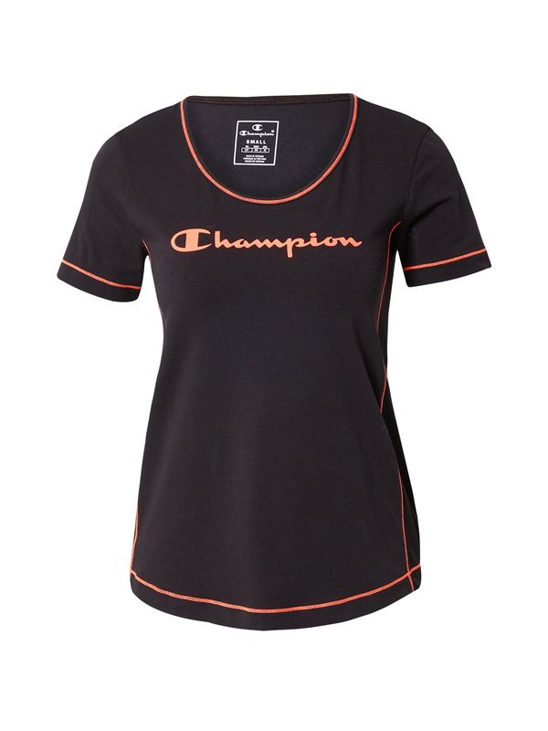 Champion Authentic Athletic Apparel Champion Authentic Athletic Apparel Funkcionalna majica  oranžna / črna