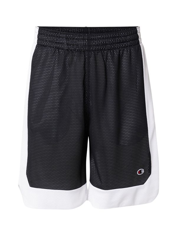 Champion Authentic Athletic Apparel Champion Authentic Athletic Apparel Hlače  črna / bela