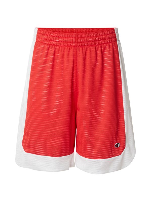 Champion Authentic Athletic Apparel Champion Authentic Athletic Apparel Hlače  rdeča / bela