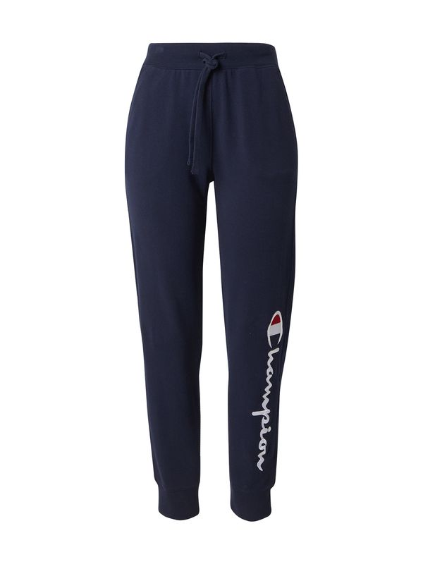 Champion Authentic Athletic Apparel Champion Authentic Athletic Apparel Hlače  temno modra / rdeča / bela