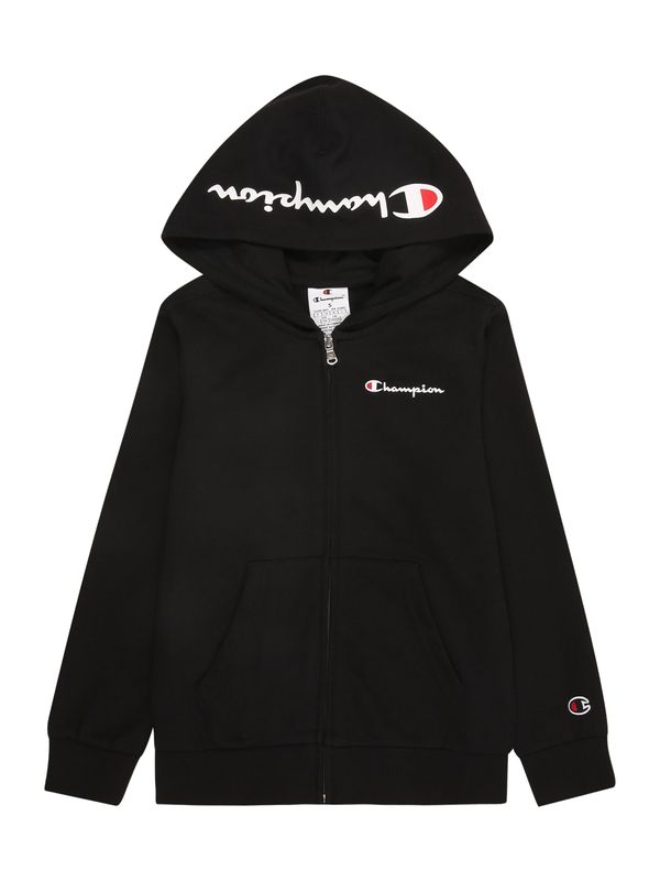 Champion Authentic Athletic Apparel Champion Authentic Athletic Apparel Jopa na zadrgo  rdeča / črna / bela