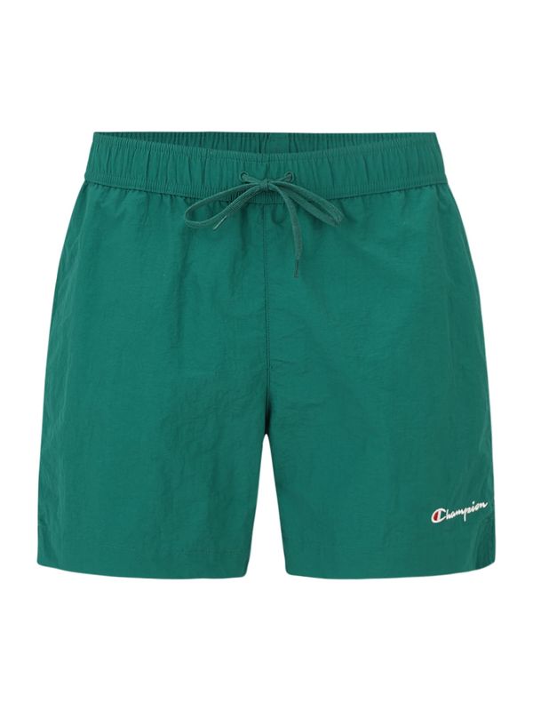 Champion Authentic Athletic Apparel Champion Authentic Athletic Apparel Kratke kopalne hlače  smaragd / rdeča / bela