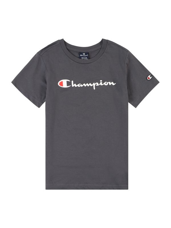 Champion Authentic Athletic Apparel Champion Authentic Athletic Apparel Majica 'Classic'  siva / rdeča / bela