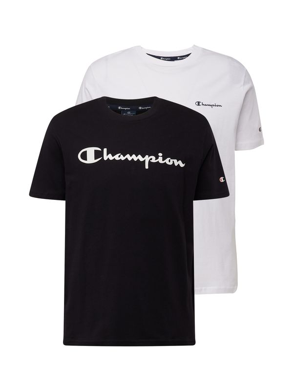 Champion Authentic Athletic Apparel Champion Authentic Athletic Apparel Majica  črna / bela